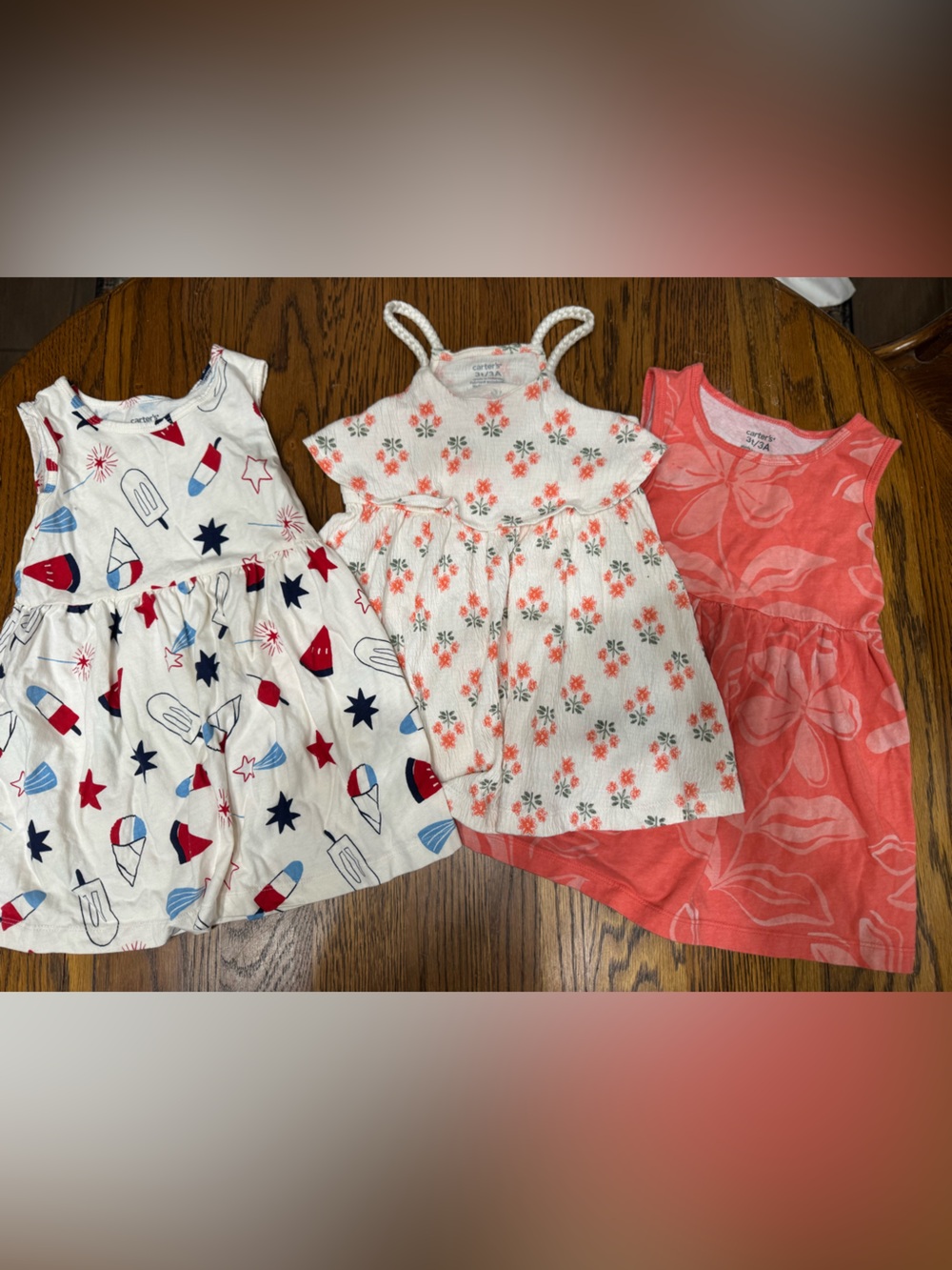 Carters 3T dress bundle